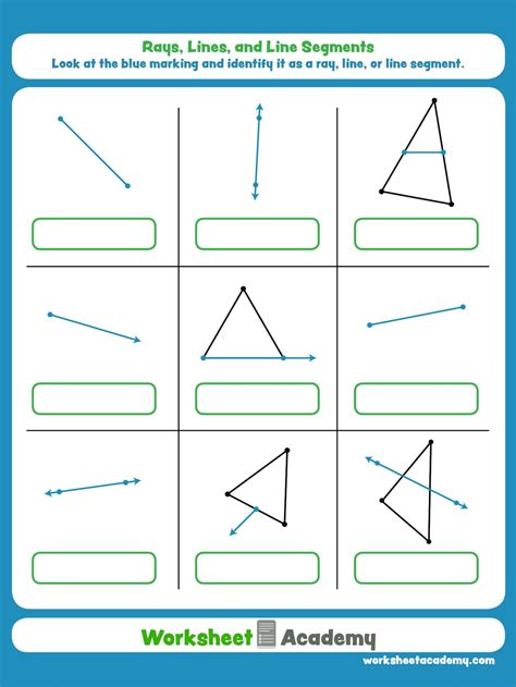 Rays, Lines, and Line Segments | Free math worksheets, Homeschool ...