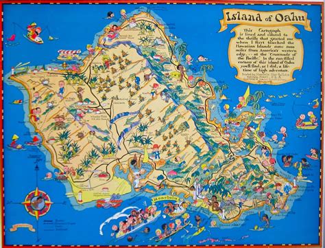 Free Printable Map Of Oahu