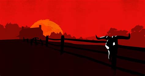 7680x4320 Red Dead Redemption 2 Minimalist 8k 8K ,HD 4k Wallpapers ...