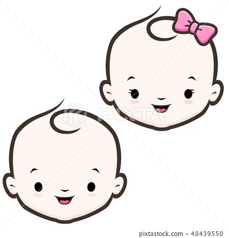 Cute Cartoon Baby Face