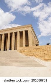 Heroic Monumental Architecture Ataturk Mausoleum Ankara Stock Photo ...