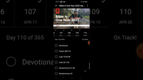 Bible in One Year: DAY 110 - YouTube