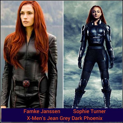 Famke Janssen & Sophie Turner “X-Men” | Sophie turner, I dream of jeannie, Famke janssen