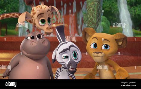 MADAGASCAR: A LITTLE WILD, from left: Gloria (voice: Shaylin Becton), Melman (voice: Luke Lowe ...