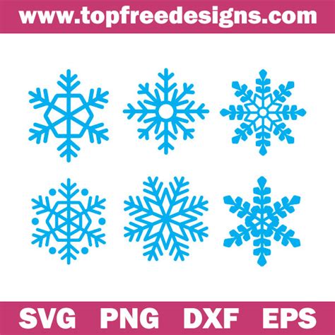 Free Snowflake Svg - TopFreeDesigns