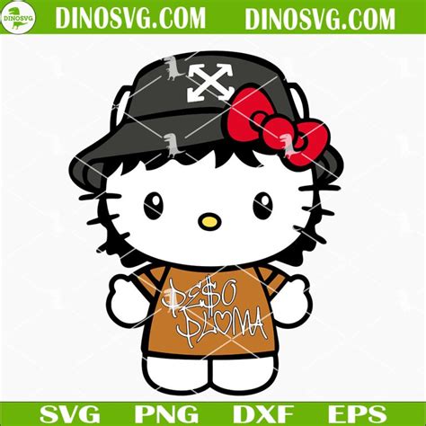 Peso Pluma Hello Kitty SVG Bundle, Kawaii Kitty Cat Peso Pluma SVG, Peso Pluma 2023 SVG Files ...