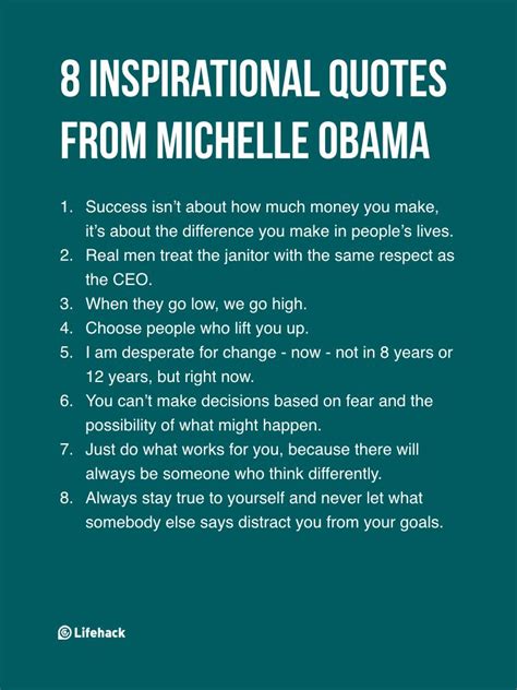 Michelle Obama Inspirational Quotes - ShortQuotes.cc