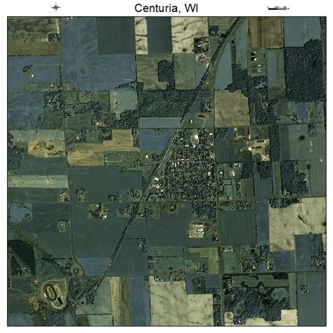 Aerial Photography Map of Centuria, WI Wisconsin