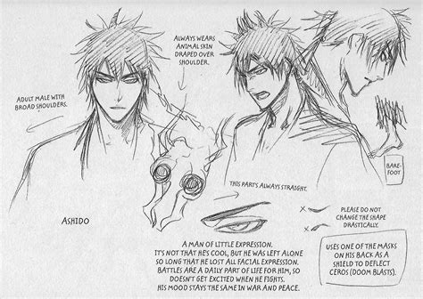 Original concept sketch of Ashido Kanō from Bleach (manga) creator Tite ...