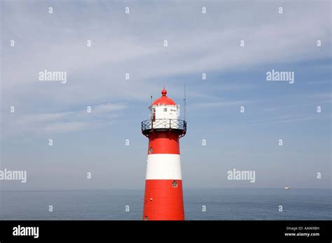 Lighthouse, Westkapelle, peninsula Walcheren, Zeeland, The Netherlands ...