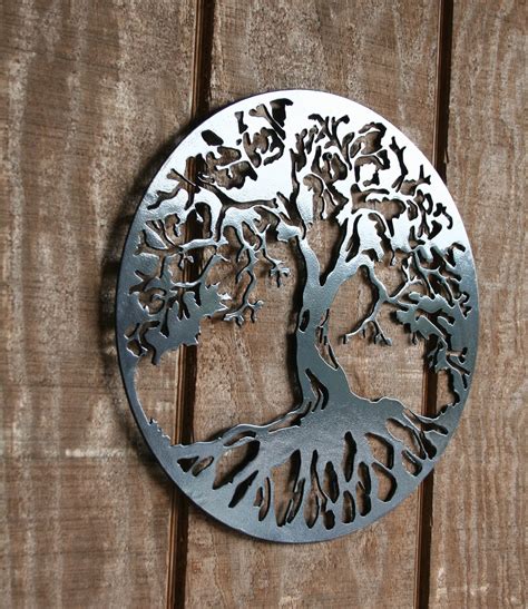 Tree of Life Metal Wall Art Wall Decor Metal Tree Round Tree | Etsy