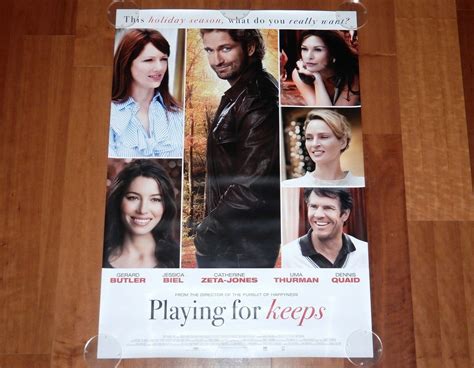 ORIGINAL MOVIE POSTER PLAYING FOR KEEPS 2012 UNFOLDED DS ADVANCE ONE-SHEET - Boonsart shop