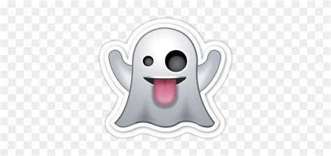 "ghost Emoji Sticker" Stickers By Youtubemugs Redbubble - Emojis Png - Free Transparent PNG ...