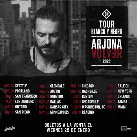 RICARDO ARJONA ANNOUNCES BLANCO Y NEGRO: VOLVER TOUR 2023 | Hispanic PR Wire