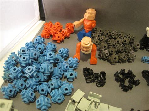 Vintage 1980's Fisher Price Vintage CONSTRUX Toys Lot 170 Pieces Building Toys | #1761453590