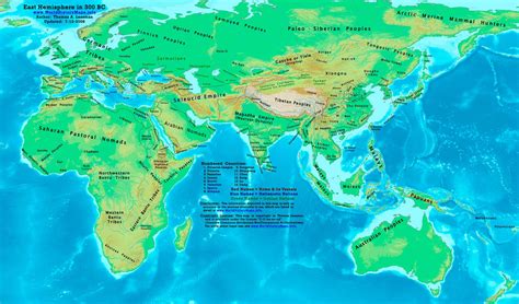 World map 300 BC - World History Maps