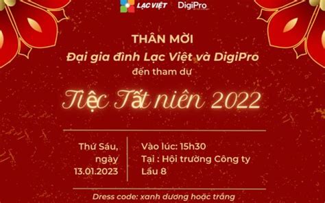 Thư mời tất niên hài hước ẤN TƯỢNG, ĐỘC ĐÁO [XEM NGAY]