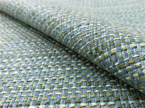 Kravet Smart Water & Stain Resistant Woven Aqua Blue Seafoam Green Tweed MCM Mid Century Modern ...