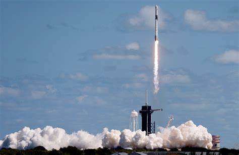 SpaceX capsule heads to space station ferrying NASA crew and Russian ...