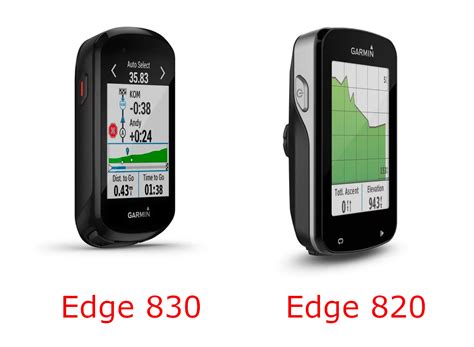 Garmin Edge 830 and Edge 820 compared - OneManEngine