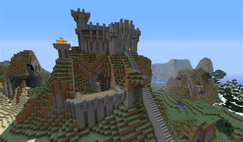 mountain castle | Minecraft castle, Minecraft blueprints, Minecraft ...