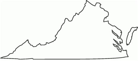 Virginia Map Outline | Virginia Map