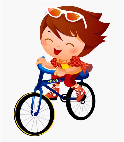 soft1you: Kid Riding A Bike Clipart