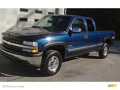 2000 Indigo Blue Metallic Chevrolet Silverado 2500 LS Extended Cab 4x4 #38413297 | GTCarLot.com ...