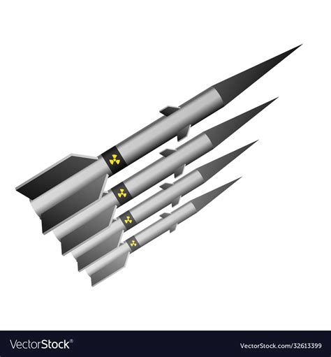 A nuclear missile Royalty Free Vector Image - VectorStock