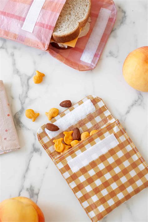 How to Make Reusable Sandwich Bags and Snack Bags - A Beautiful Mess