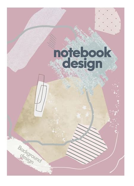 Premium Vector | Notebook cover design