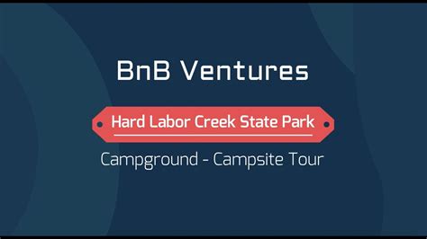 Hard Labor Creek State Park, GA - Campground - Campsite Tour - YouTube