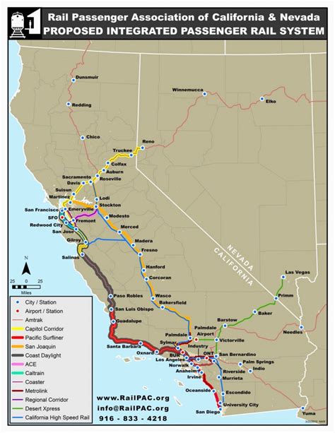 Amtrak California Surfliner Map - Printable Maps