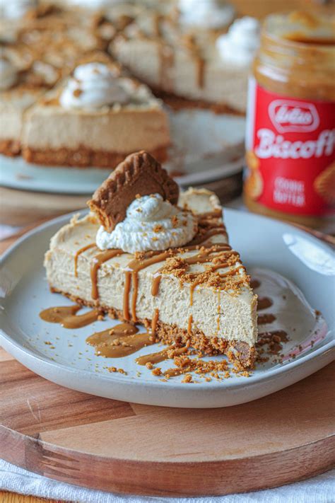 Biscoff Cookie Butter Cheesecake! - Just the Recipe - Desserts