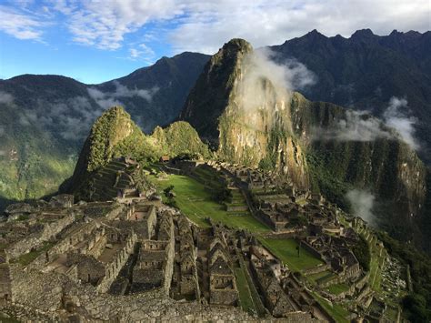 Golden sunrise at Machu Picchu : r/backpacking