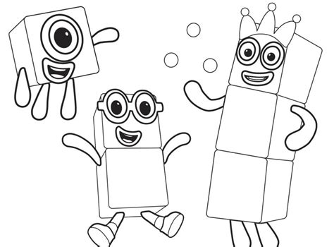 Numberblocks coloring pages - Printable coloring pages for Kids