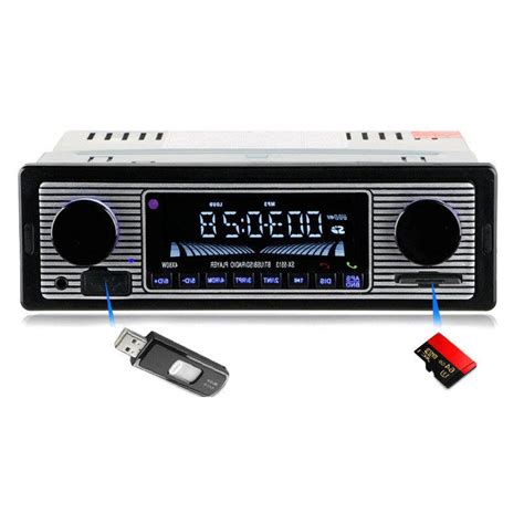 Bluetooth Vintage Car FM Radio MP3 Player USB