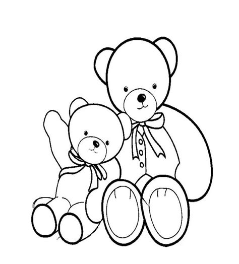Mother And Baby Teddy Bear coloring page - Download, Print or Color Online for Free
