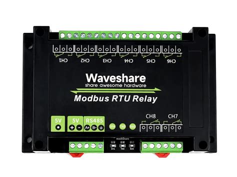 Buy waveshare Industrial Modbus RTU 8-ch Relay Module with RS485 ...