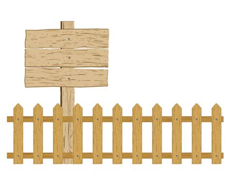 Cartoon clip art fence Free Vector / 4Vector