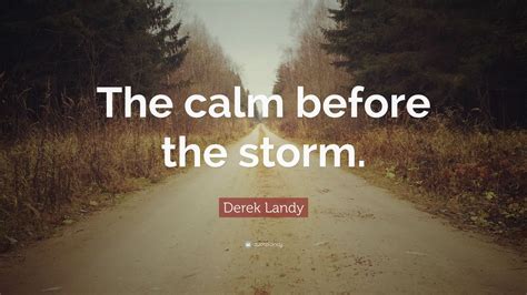 Derek Landy Quote: “The calm before the storm.” (7 wallpapers) - Quotefancy