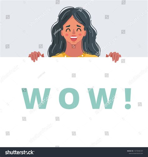 Cartoon Vector Illustration Wow Female Face Stock Vector (Royalty Free) 1473936197 | Shutterstock