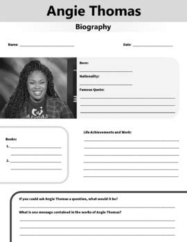 Angie Thomas Biography Author Research Project by Learning Pyramid