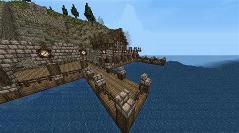 Medieval dock area: A new start Minecraft Project