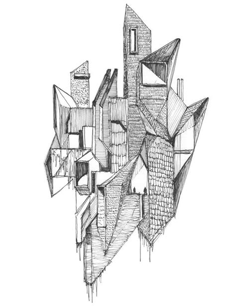 Abstract Architecture 02- Sketch | Abstract, Sketches, Architecture sketch