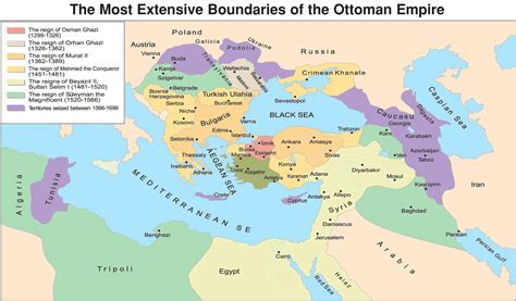 The Ottoman Empire 1299 1699 • Mapsof.net