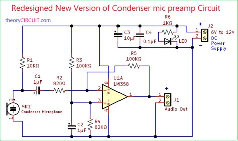 Redesigned New Version of Condenser mic preamp Circuit - theoryCIRCUIT ...