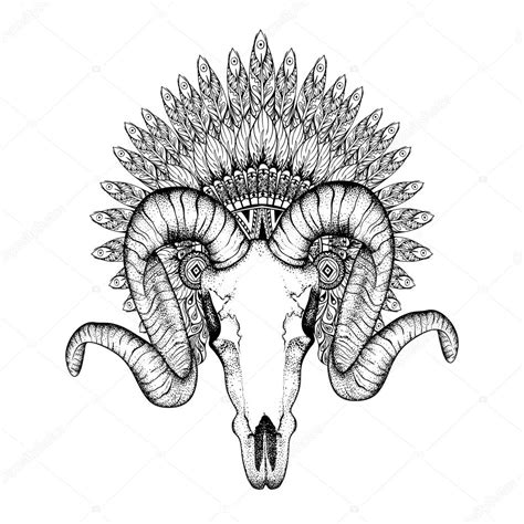 Goat Skull Drawing at GetDrawings | Free download