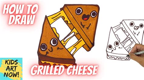 How to Draw a Grilled Cheese Sandwich! - YouTube