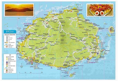 Viti Levu Fiji Tourist Map - Viti Levu Fiji • mappery